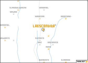 map of La Escondida