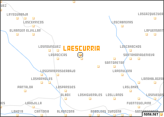 map of La Escurría