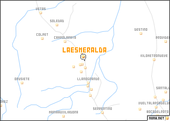 map of La Esmeralda