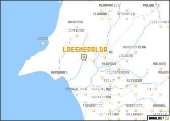 map of La Esmeralda