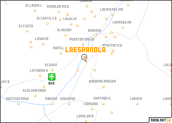 map of La Española