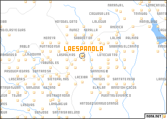 map of La Española