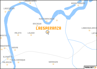 map of La Esperanza