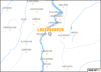 map of La Esperanza
