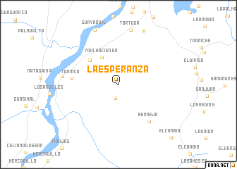 map of La Esperanza