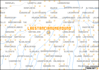 map of La Estancia Número Uno