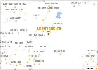 map of La Estancita