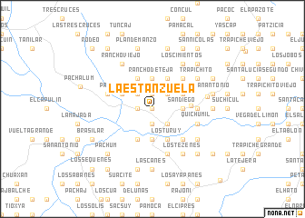 map of La Estanzuela