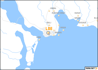 map of Lae
