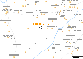 map of La Fábrica