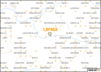 map of La Fage