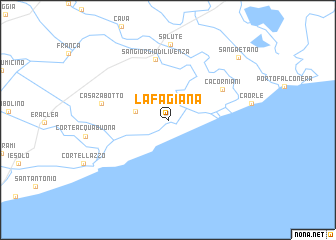 map of La Fagiana