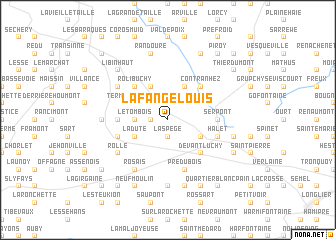 map of La Fange Louis