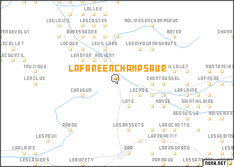 map of La Fare-en-Champsaur