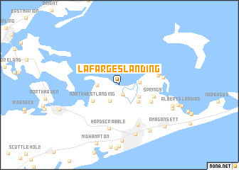 map of Lafarges Landing