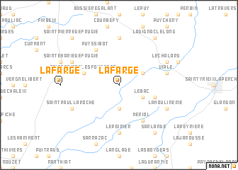 map of La Farge