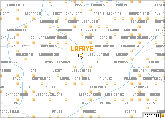 map of La Faye