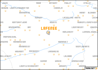 map of La Férée