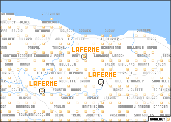 map of La Ferme