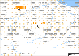 map of La Ferme