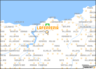 map of La Ferrería