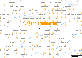 map of La Ferrière-au-Doyen