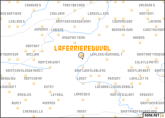 map of La Ferrière-Duval