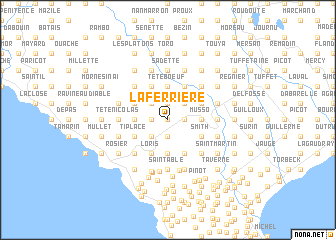 map of La Ferrière