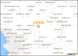 map of La Fève