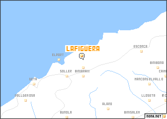 map of La Figuera