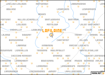 map of La Filaine