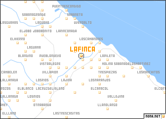map of La Finca