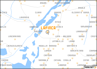 map of La Finca