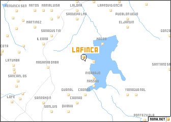 map of La Finca