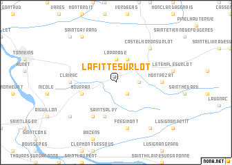 map of Lafitte-sur-Lot