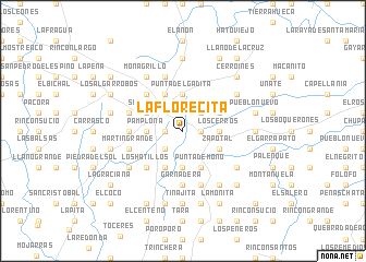 map of La Florecita