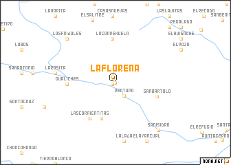 map of La Floreña