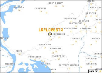 map of La Floresta