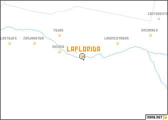 map of La Florida