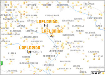 map of La Florida