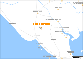 map of La Florida
