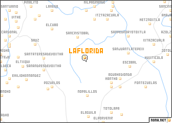 map of La Florida