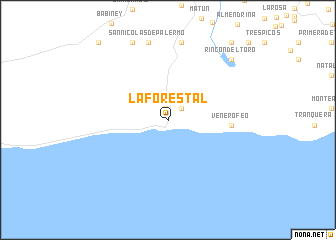map of La Forestal