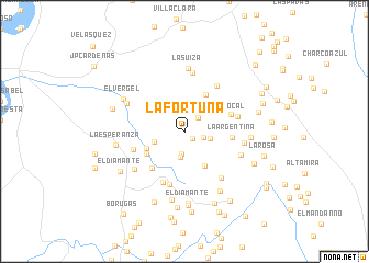 map of La Fortuna