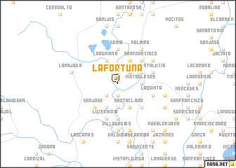 map of La Fortuna