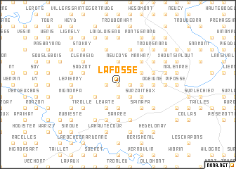 map of La Fosse