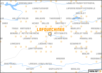 map of La Fourchinée