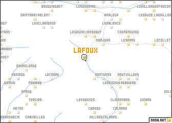 map of La Foux