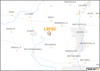 map of La Fox