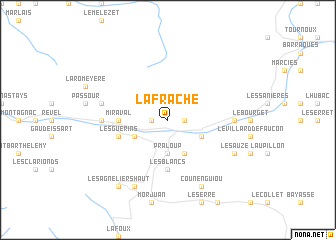 map of La Frache